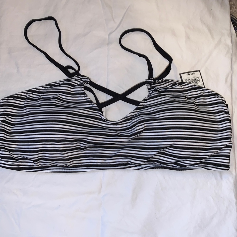 Mossimo striped halter bikini top